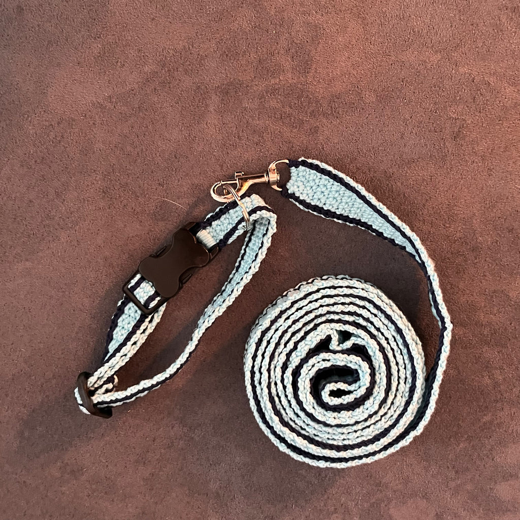 Handgemachte Hundeleine & Halsband-Set – stilvoll, bequem & praktisch