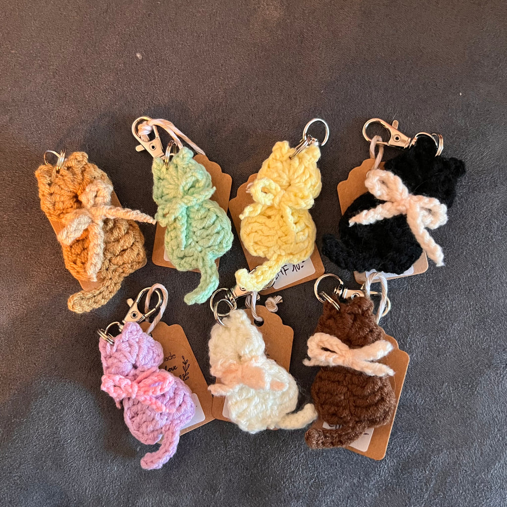 Handgemachter Schlüsselanhänger "Katzensilhouette"
